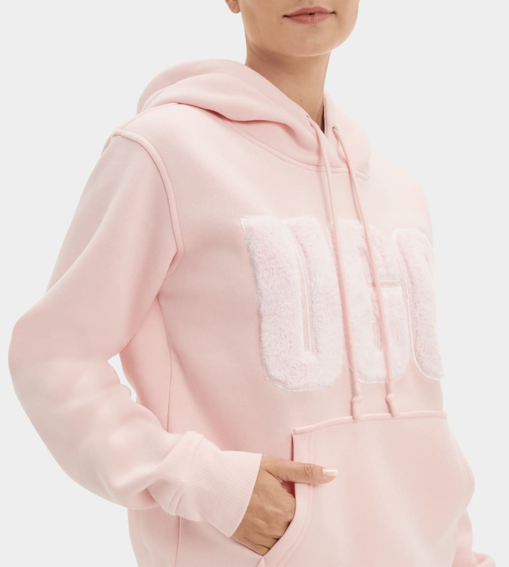 Rey Fuzzy Logo Hoodie