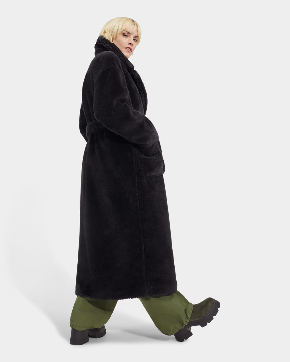 Alesandra Faux Fur Wrap Coat