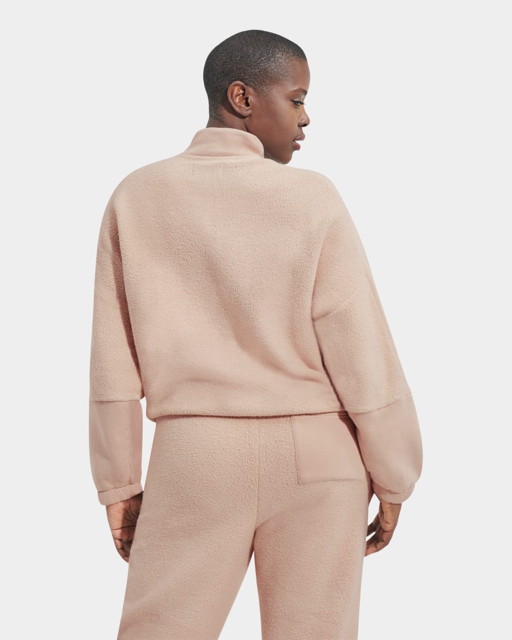 Elana Mixed Half Zip Sweater