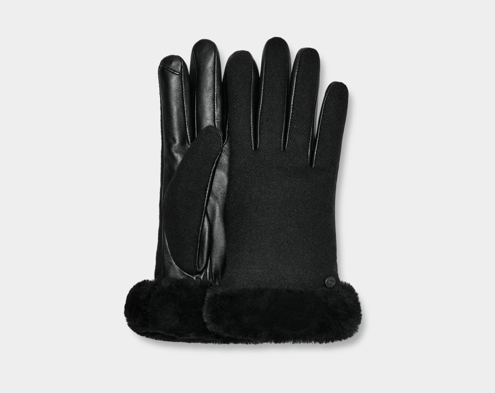 Fabric Leather Shorty Glove