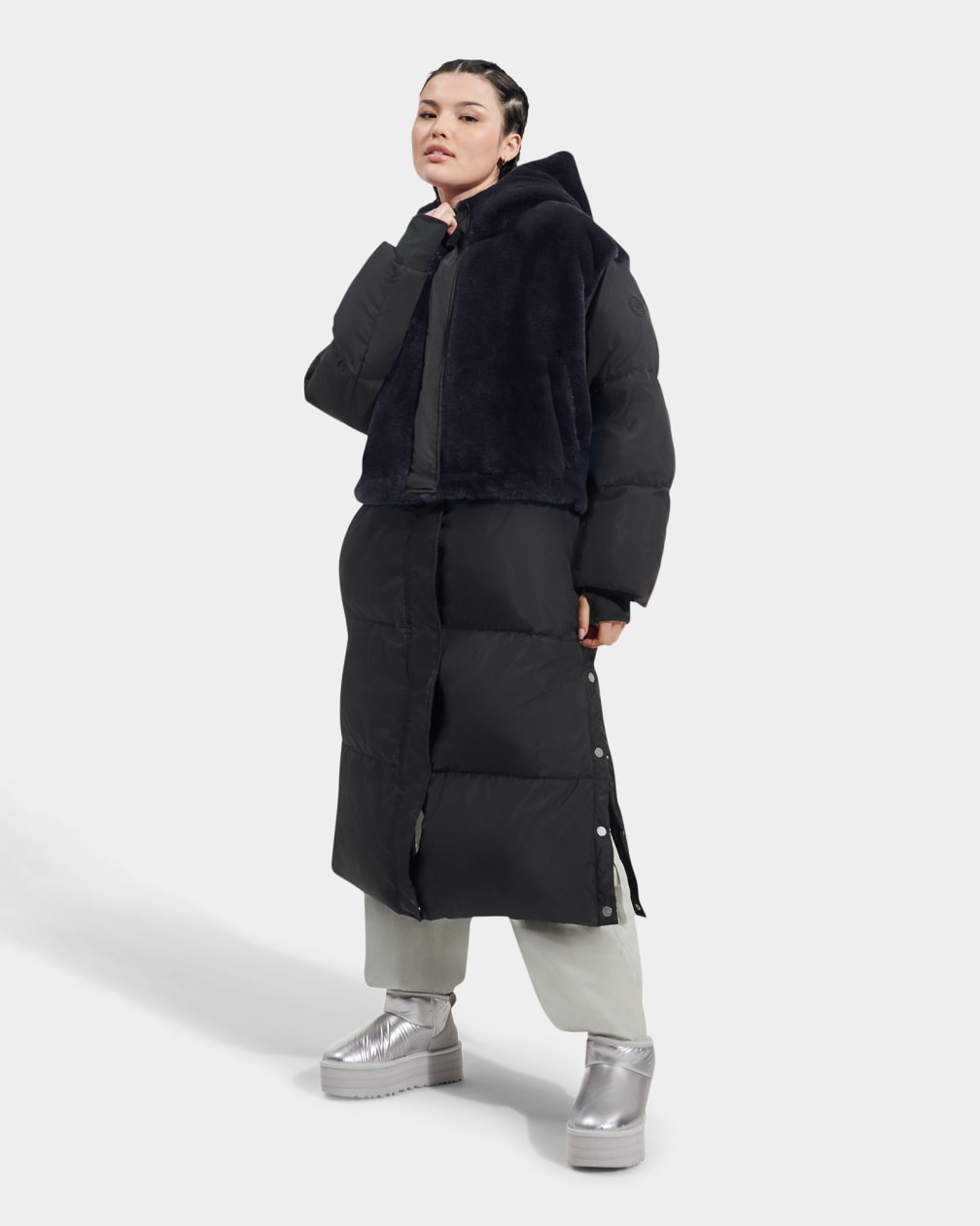 Keeley Conv Puffer Faux Fur Jacket