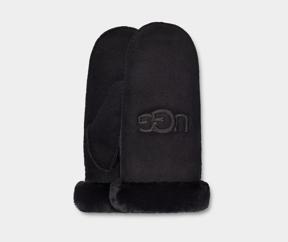 Sheepskin Embroider Mitten