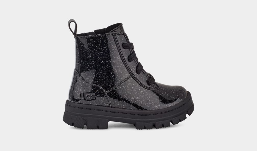 Ashton Lace Up Glitter Boot