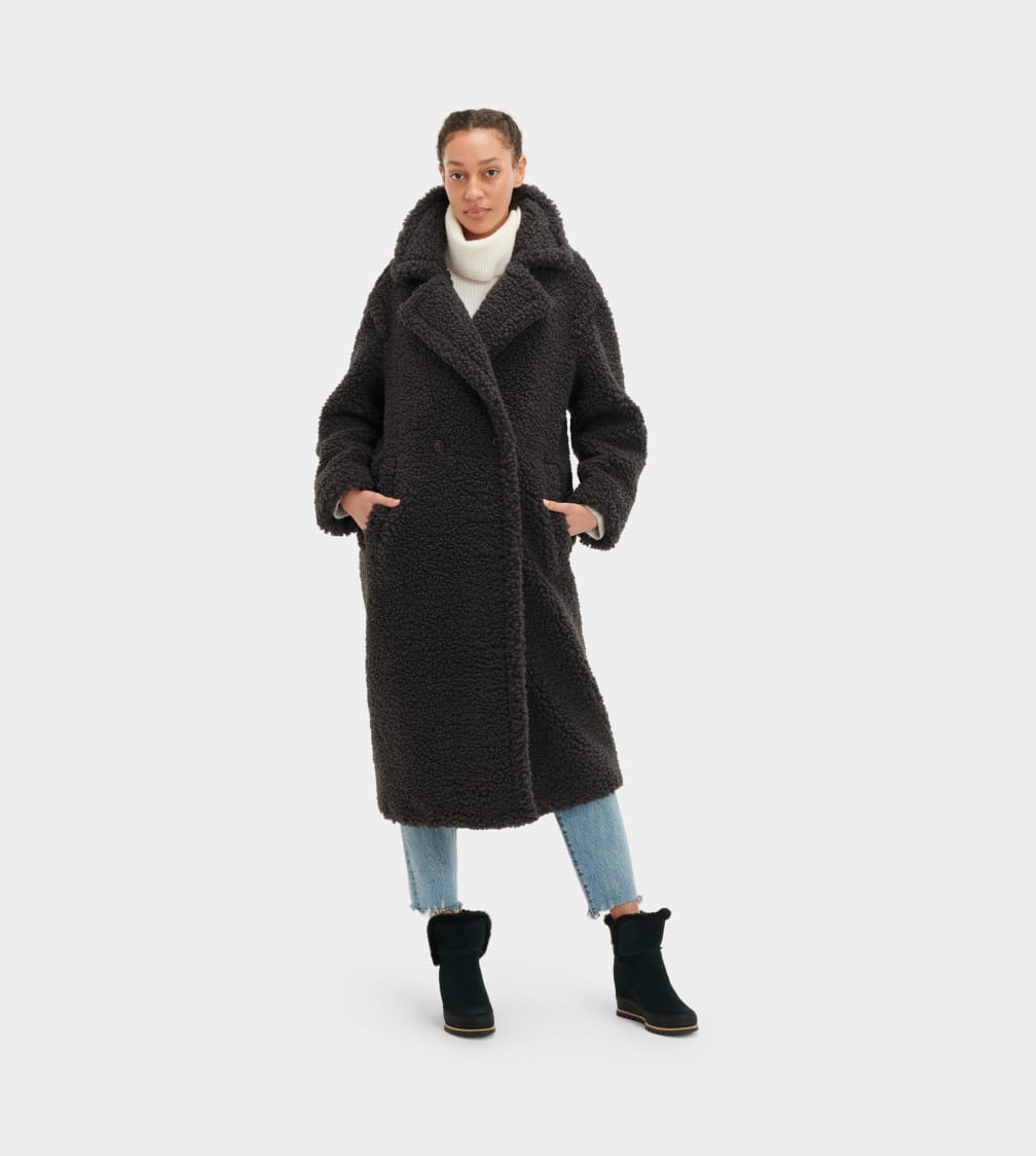 Gertrude Long Teddy Coat