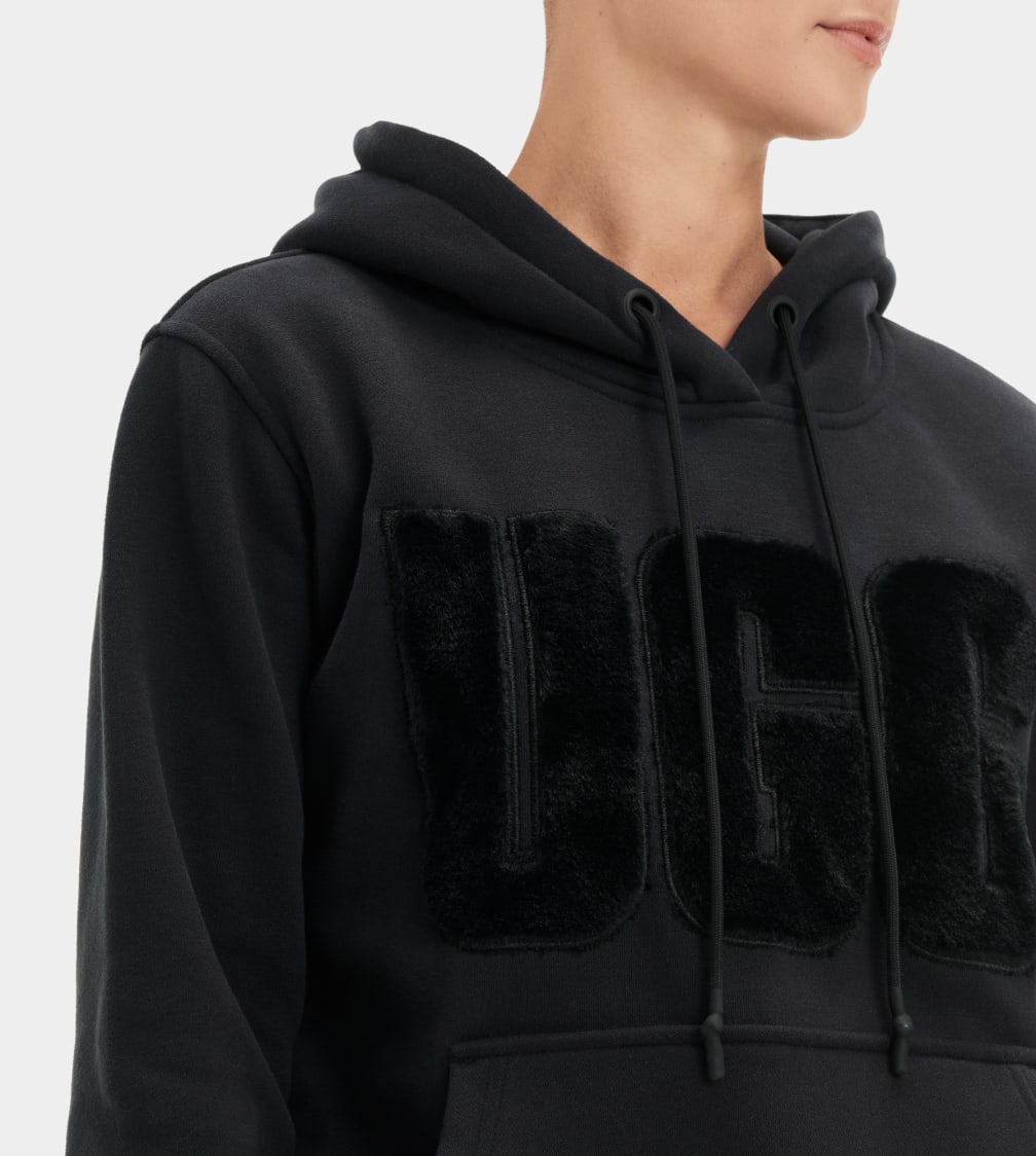 Rey Fuzzy Logo Hoodie
