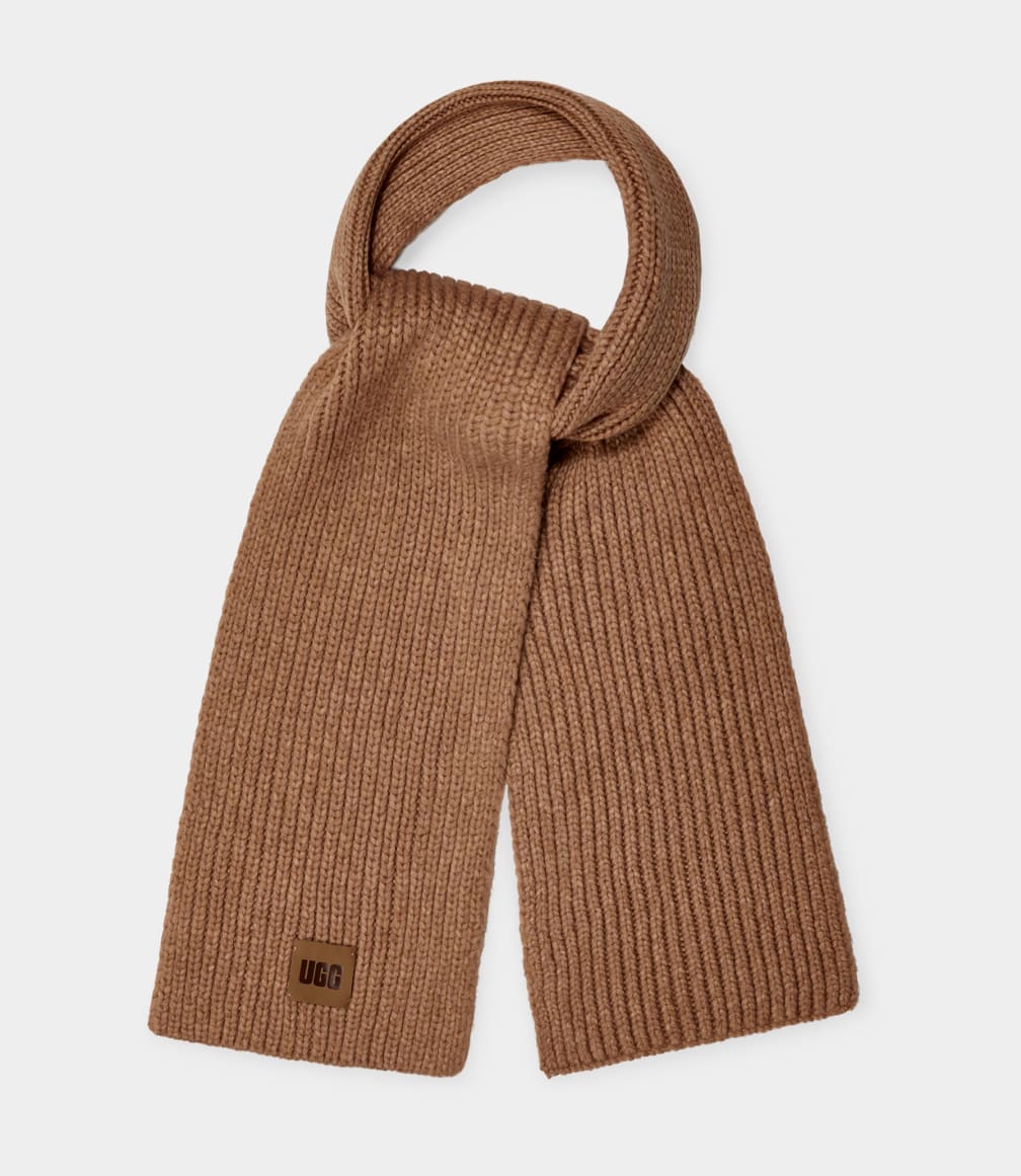 Chunky Rib Knit Scarf