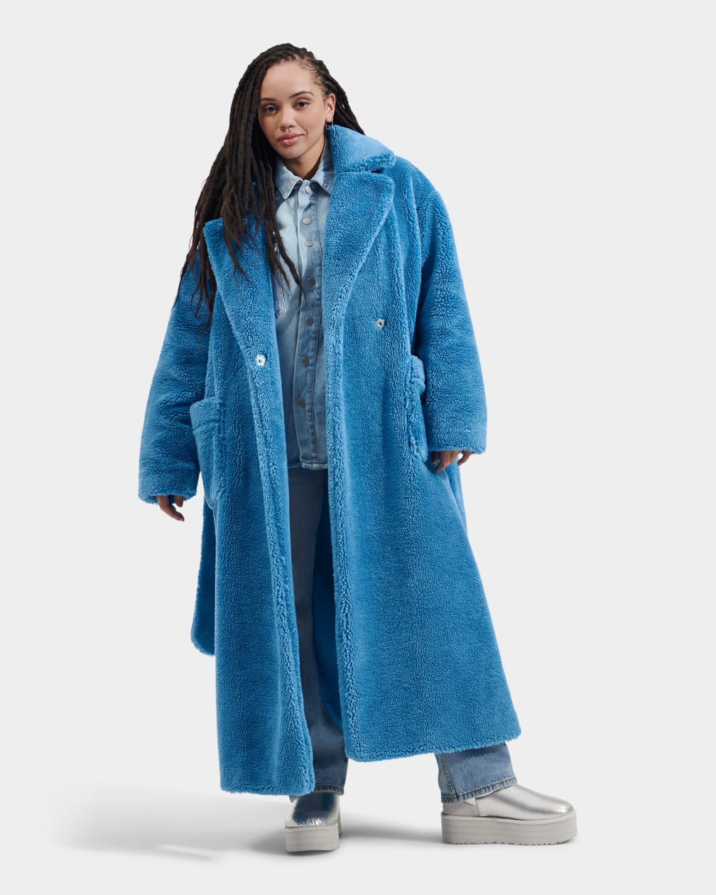 Alesandra Faux Fur Wrap Coat