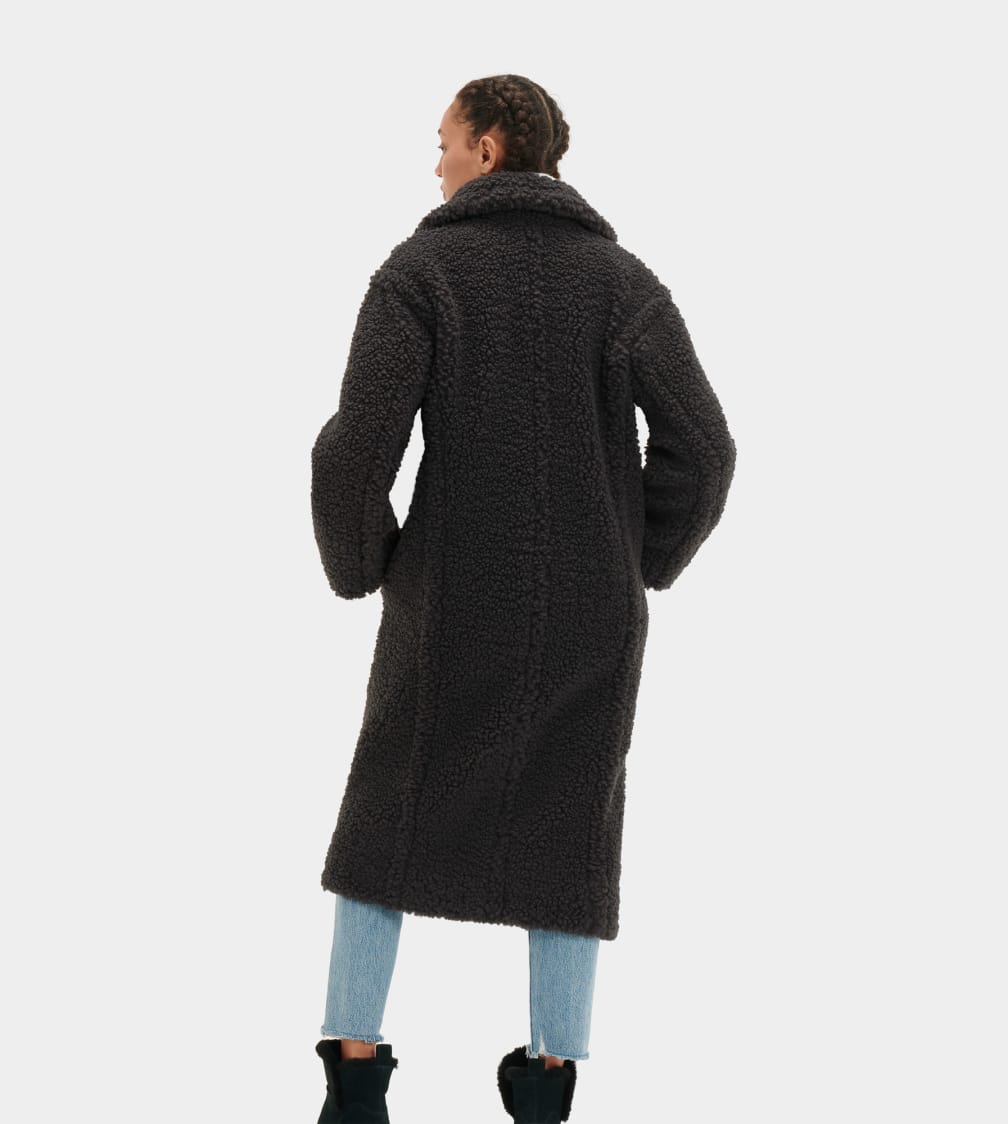 Gertrude Long Teddy Coat