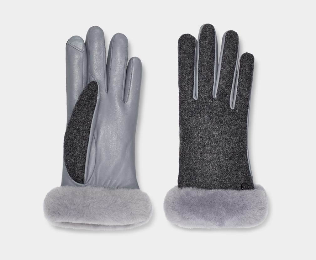 Fabric Leather Shorty Glove