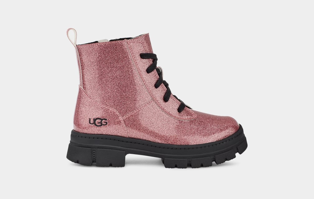 Ashton Lace Up Glitter Boot