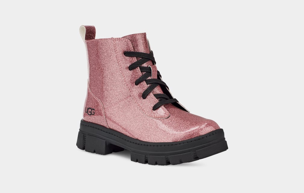 Ashton Lace Up Glitter Boot