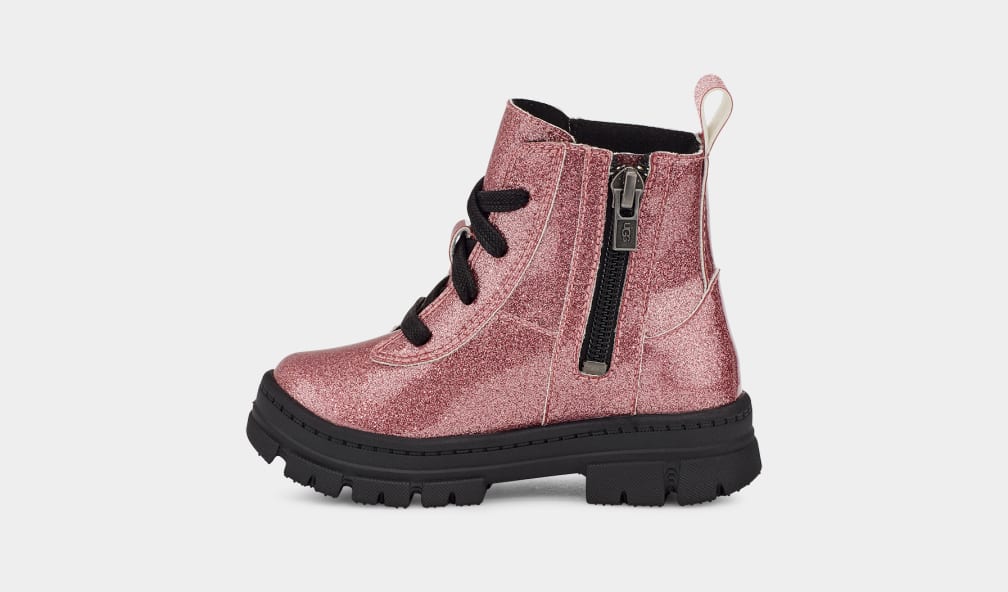 Ashton Lace Up Glitter Boot