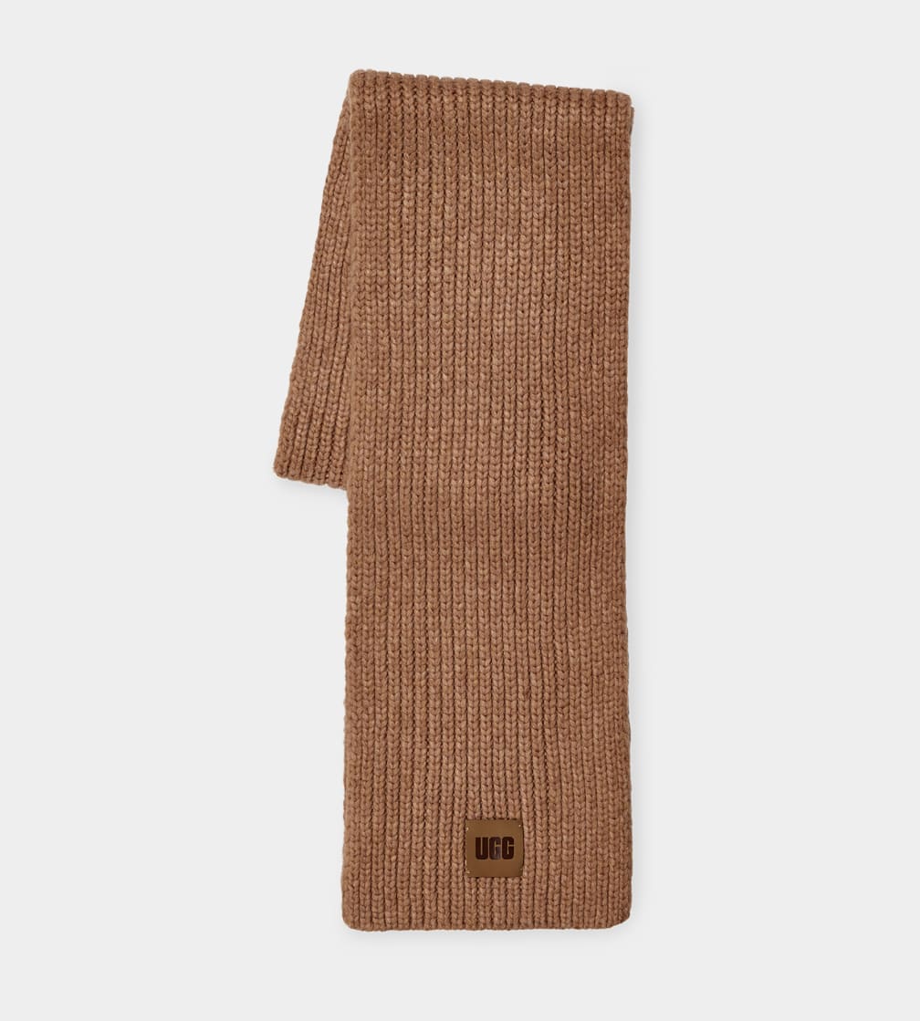 Chunky Rib Knit Scarf