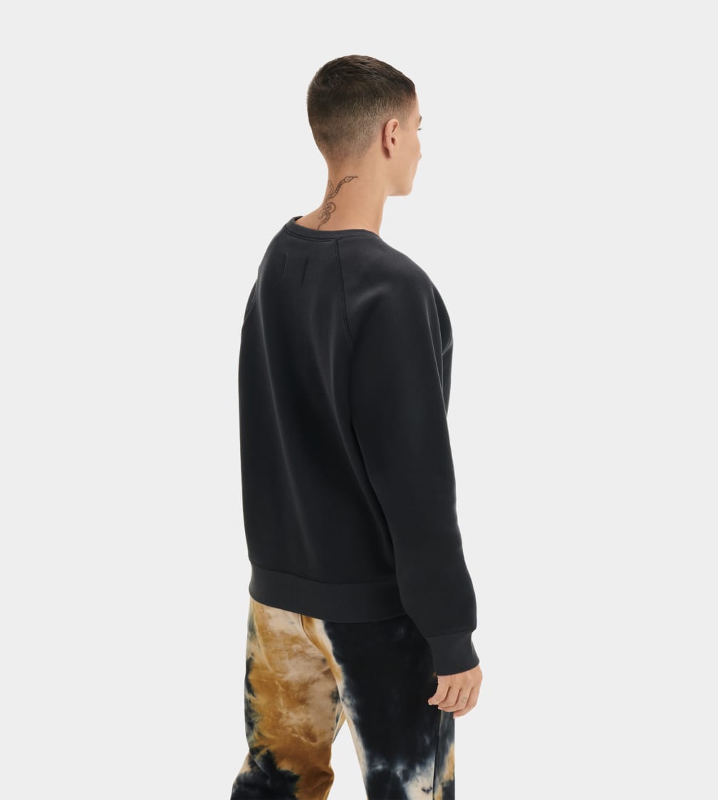 Madeline Fuzzy Logo Crewneck Top