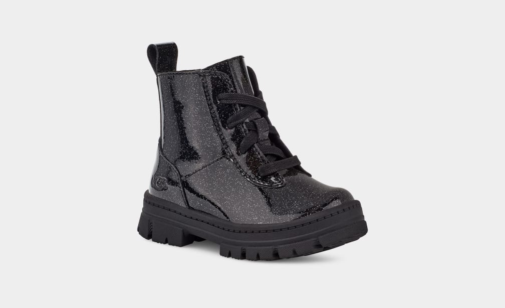 Ashton Lace Up Glitter Boot