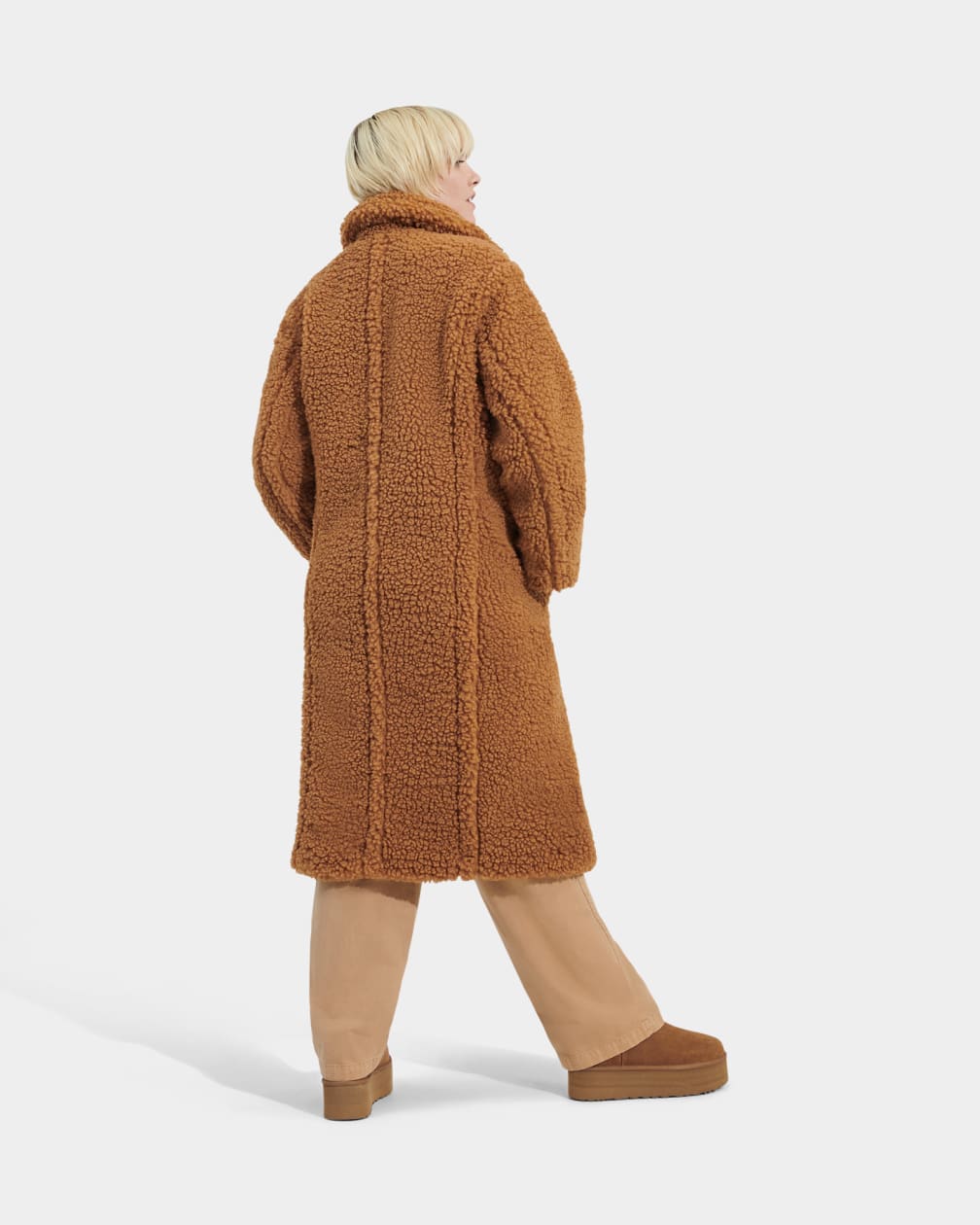 Gertrude Long Teddy Coat