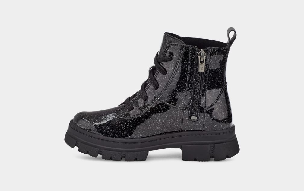 Ashton Lace Up Glitter Boot