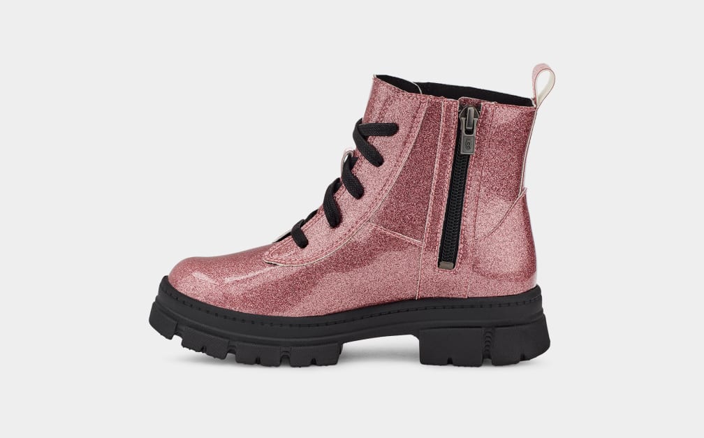 Ashton Lace Up Glitter Boot
