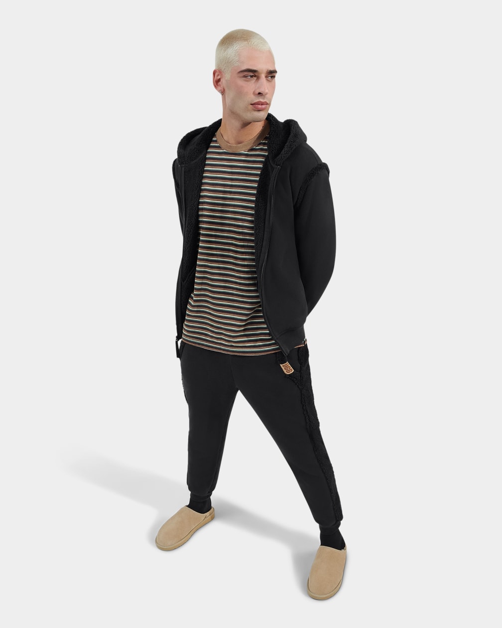 Evren Bonded Fleece Zip Up Sweater