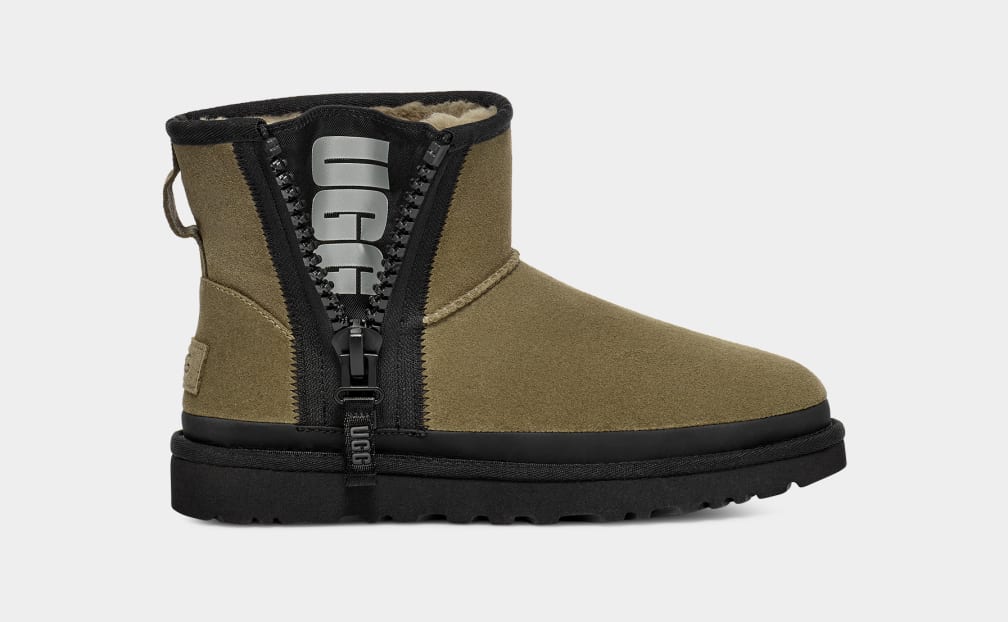 Classic Mini Zipper Tape Logo Boot