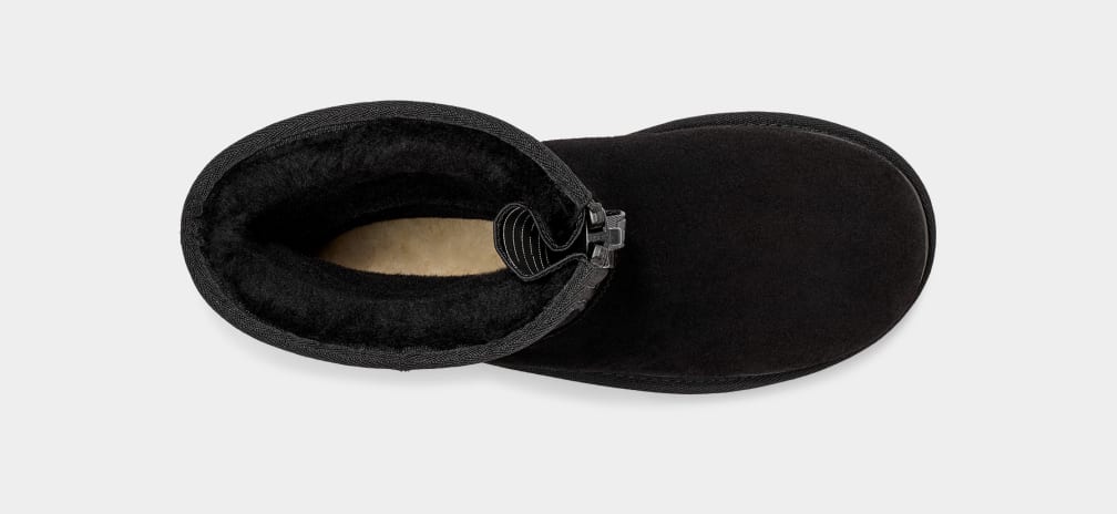 Classic Short Zipper Tape Logo Boot