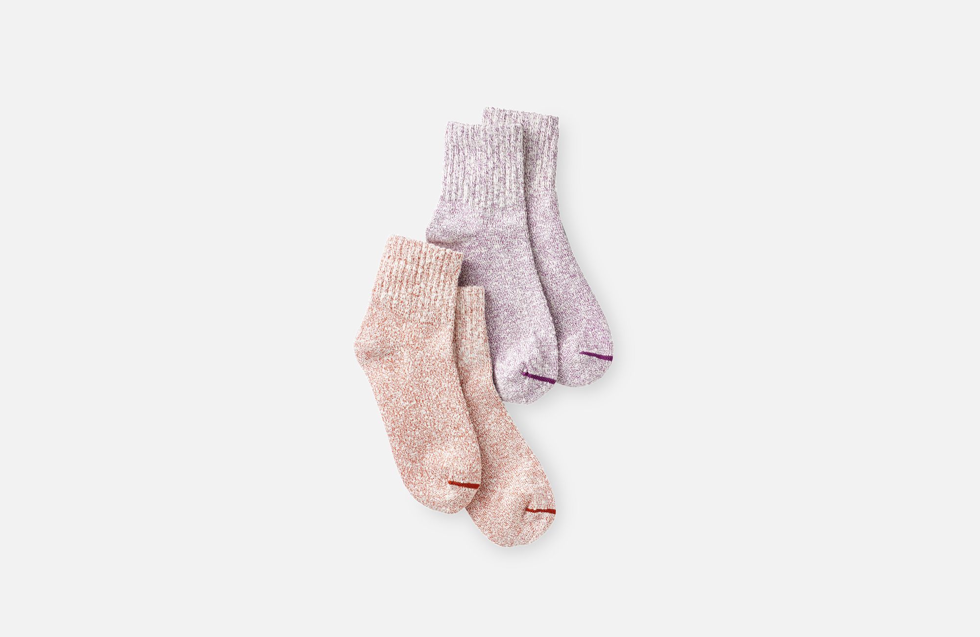 Cotton Ragg Quarter Crew Sock - 2 Pack