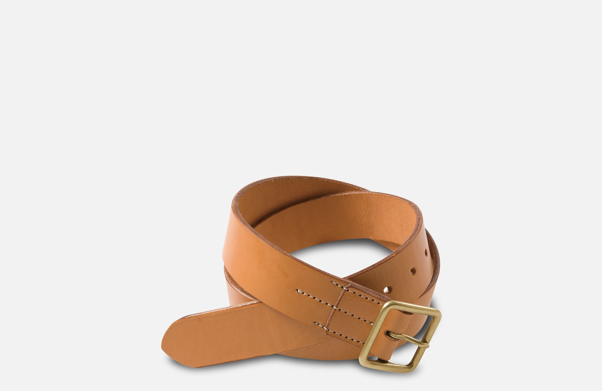 Vegetable-Tanned Leather Belt