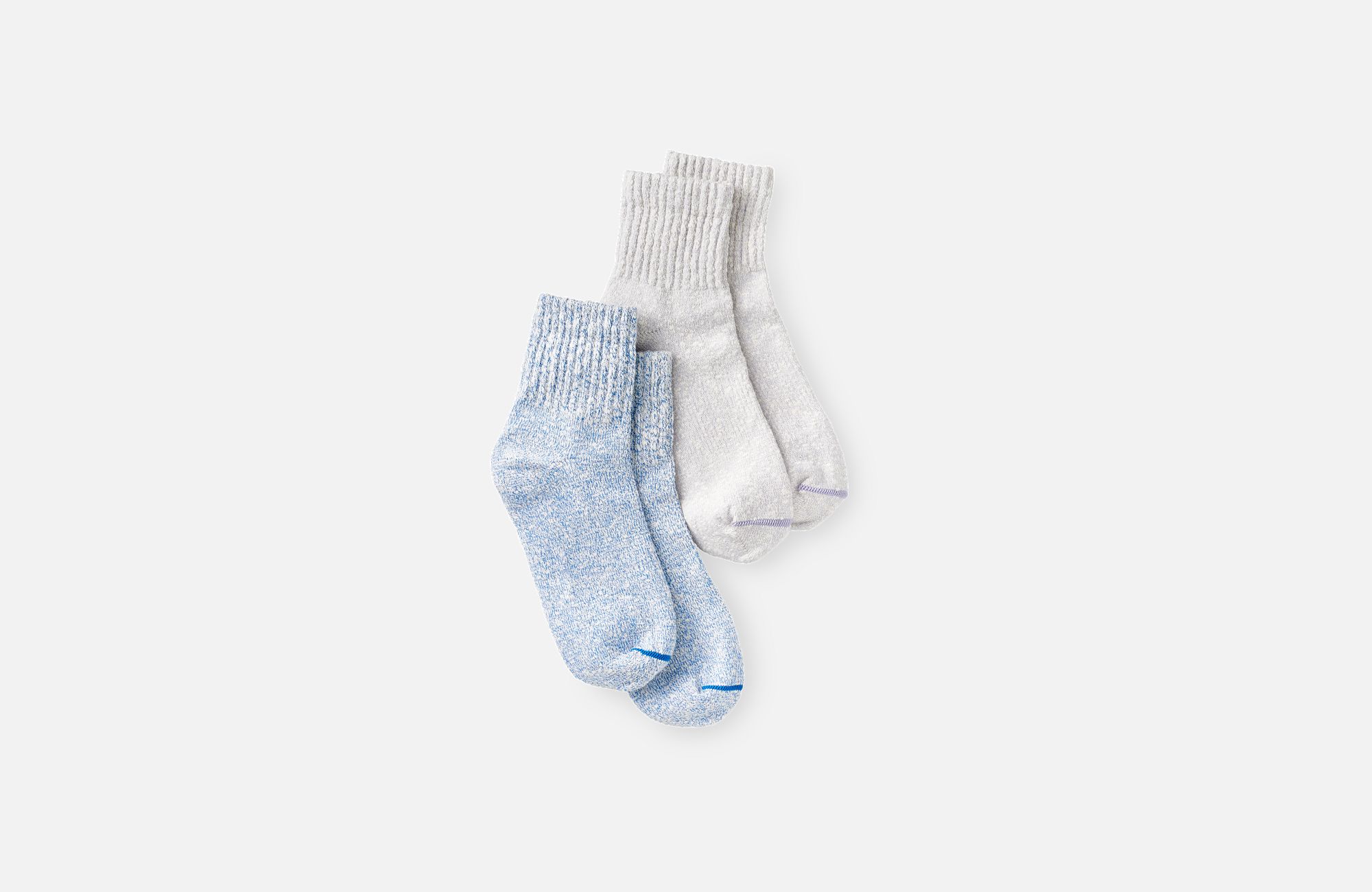 Cotton Ragg Quarter Crew Sock - 2 Pack