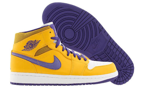 Air Jordan 1 Mid \'Lakers\'  554724-708 Cultural Kicks