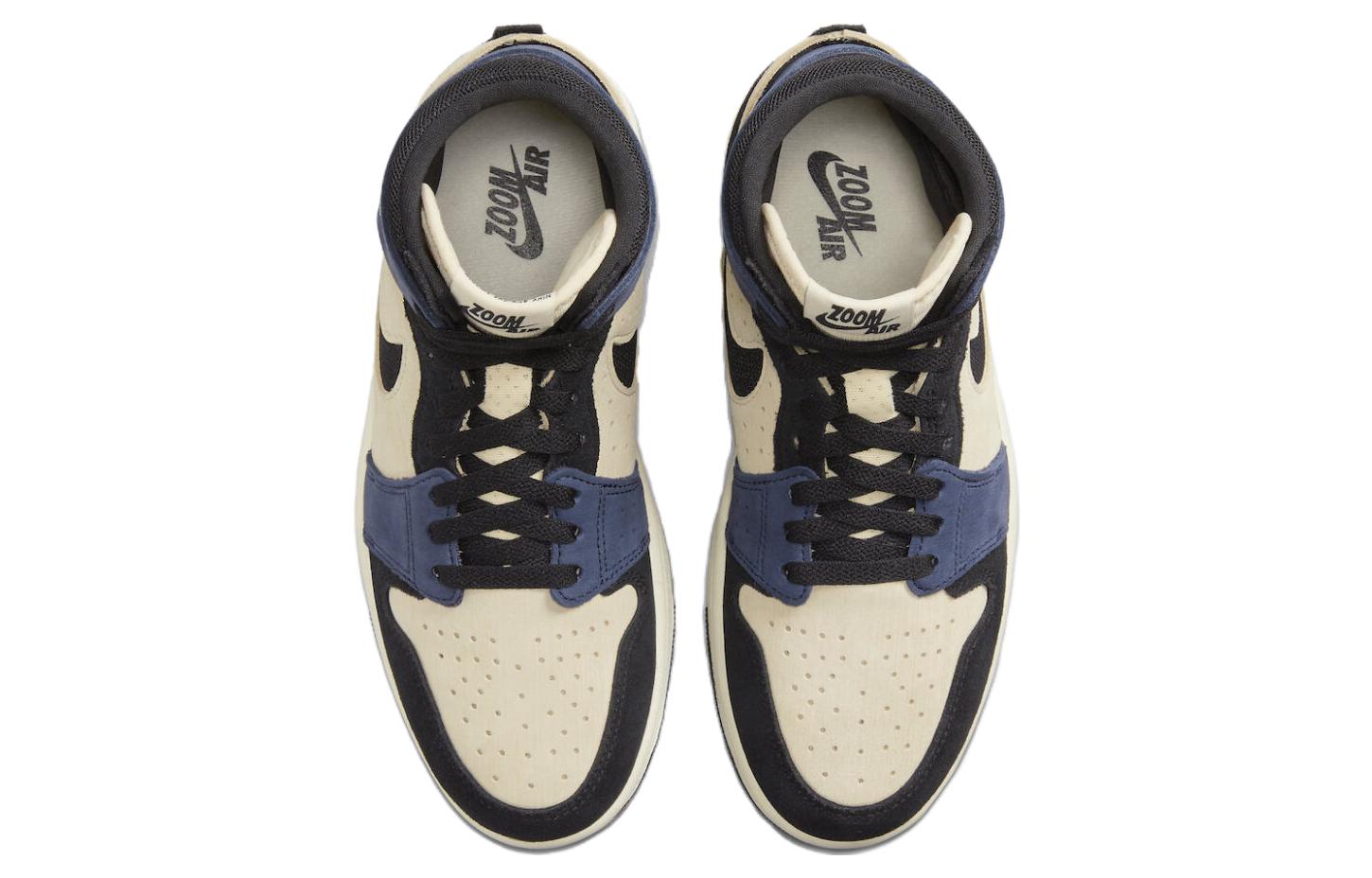 (WMNS) Air Jordan 1 High Zoom Comfort 2 \'Blackened Blue\'  DV1305-104 Vintage Sportswear