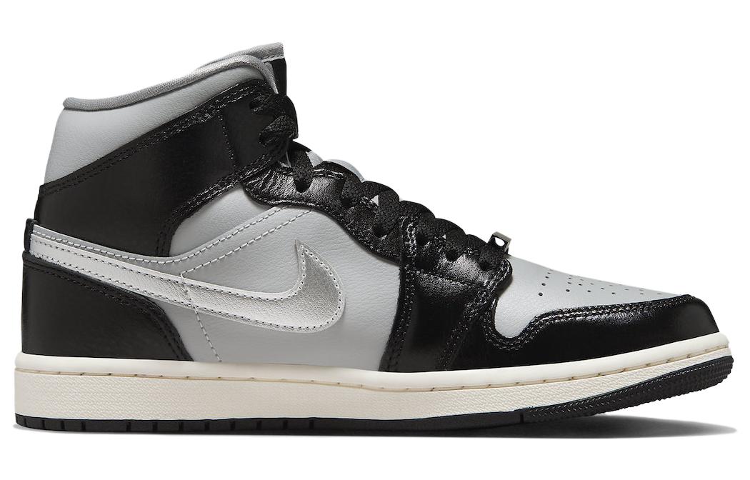 (WMNS) Air Jordan 1 Mid SE \'Black Chrome\'  FB9892-002 Iconic Trainers