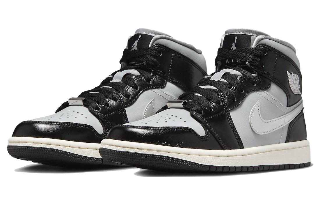 (WMNS) Air Jordan 1 Mid SE \'Black Chrome\'  FB9892-002 Iconic Trainers