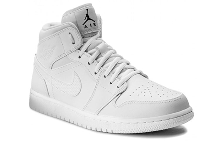 Air Jordan 1 Retro Mid \'White\'  554724-110 Iconic Trainers