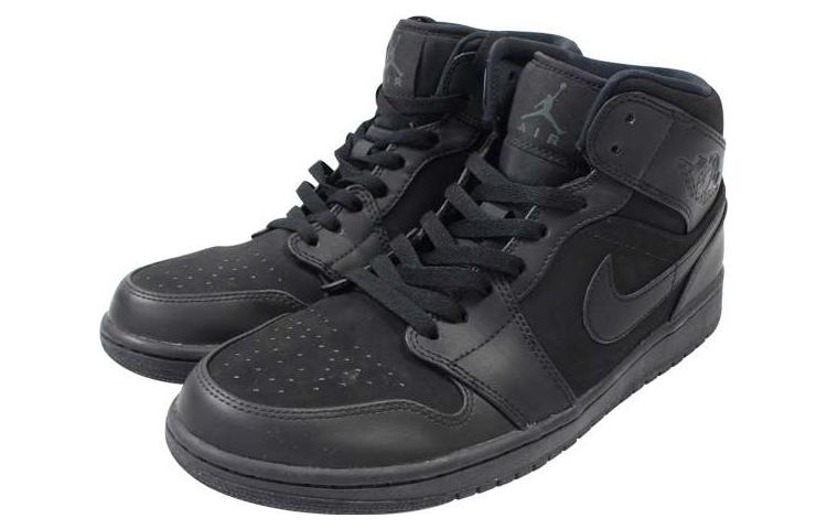 Air Jordan 1 Mid \'Triple Black\'  554724-011 Epoch-Defining Shoes