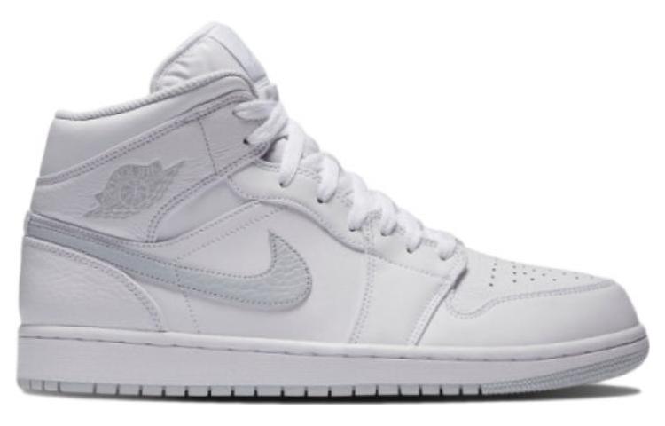 Air Jordan 1 Retro Mid \'White Platinum\'  554724-108 Epoch-Defining Shoes