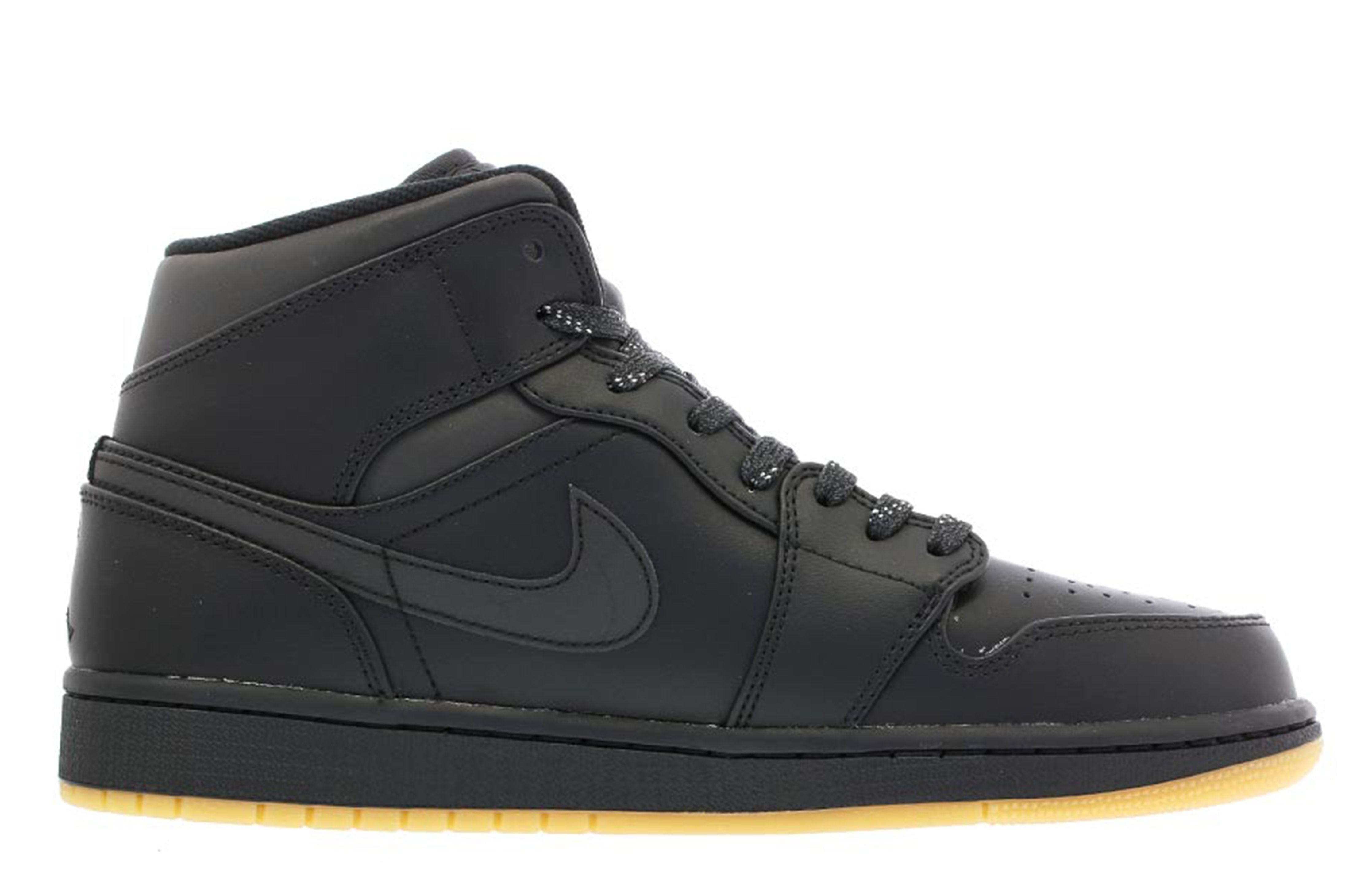 Air Jordan 1 Mid Winterized \'Black Gum\'  AA3992-002 Epoch-Defining Shoes