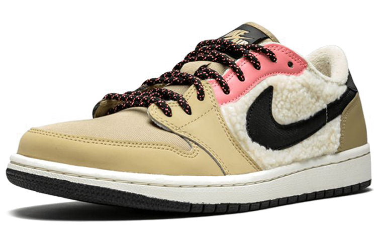 (WMNS) Air Jordan 1 Retro Low Fleece \'Parachute Beige\'  AQ0828-200 Epoch-Defining Shoes