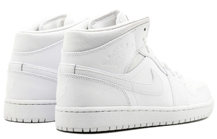 Air Jordan 1 Retro Mid \'White\'  554724-110 Iconic Trainers