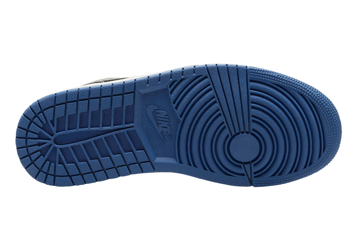 Air Jordan 1 Low \'Gray Navy Blue Black\'  DC0774-402 Classic Sneakers