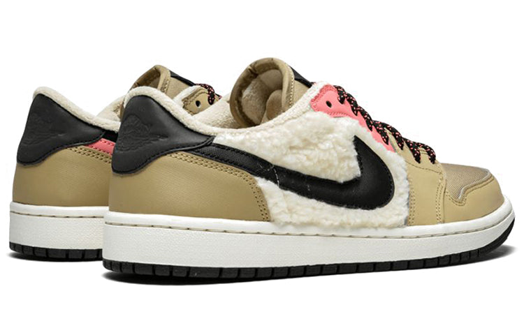 (WMNS) Air Jordan 1 Retro Low Fleece \'Parachute Beige\'  AQ0828-200 Epoch-Defining Shoes