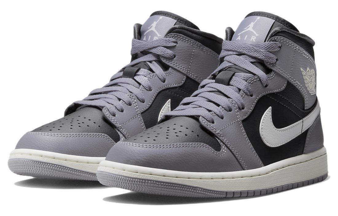 (WMNS) Air Jordan 1 Mid \'Cement Grey\'  BQ6472-022 Iconic Trainers