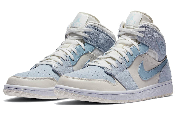 Air Jordan 1 Mid SE \'Sail Light Blue\'  DA4666-100 Epochal Sneaker