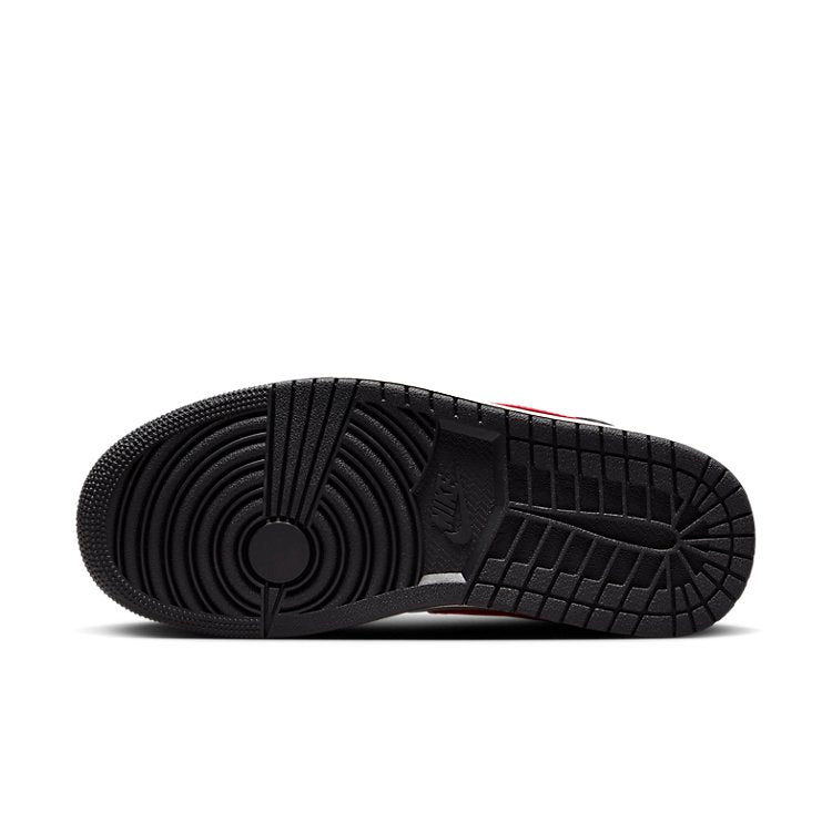 (WMNS) Air Jordan 1 Mid \'Black Gym Red Grey\'  BQ6472-060 Classic Sneakers