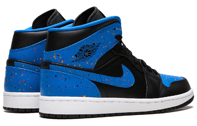 Air Jordan 1 Mid \'Royal Splatter\'  554724-048 Epochal Sneaker