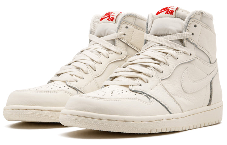 Air Jordan 1 Retro High OG \'Sail\'  555088-114 Iconic Trainers