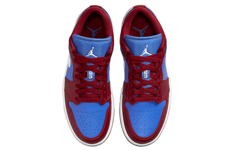 (WMNS) Air Jordan 1 Low \'Deep Red Blue\'  DC0774-604 Iconic Trainers