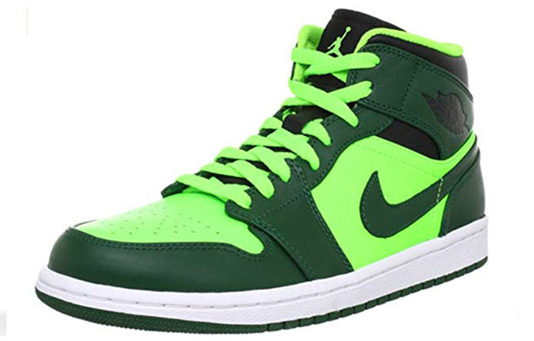 Air Jordan 1 Mid \'Hulk\'  554724-330 Classic Sneakers