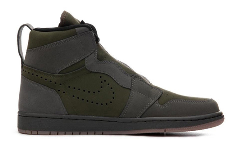 Air Jordan 1 High Zip \'Olive Canvas\'  AR4833-300 Iconic Trainers