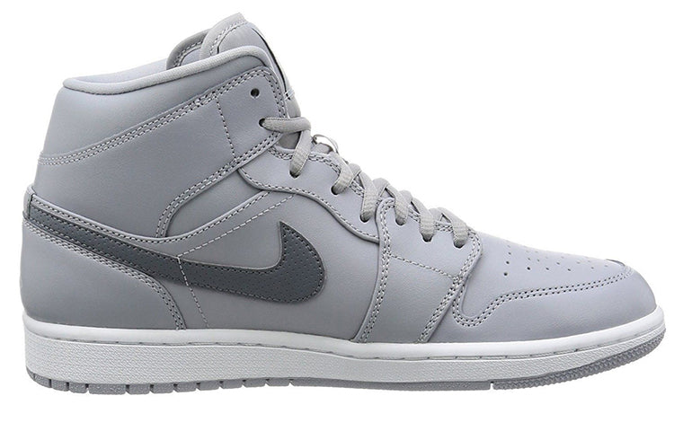 Air Jordan 1 Mid \'Wolf Grey\'  554724-033 Epoch-Defining Shoes