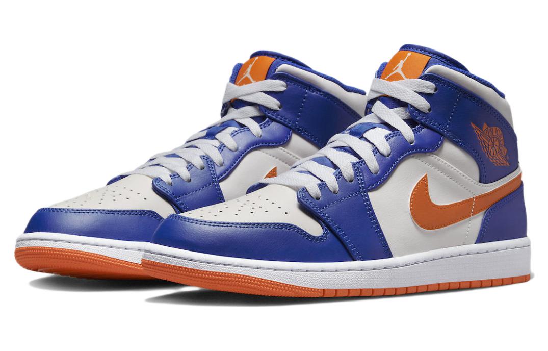 Air Jordan 1 Mid \'Knicks\'  FD1029-400 Iconic Trainers